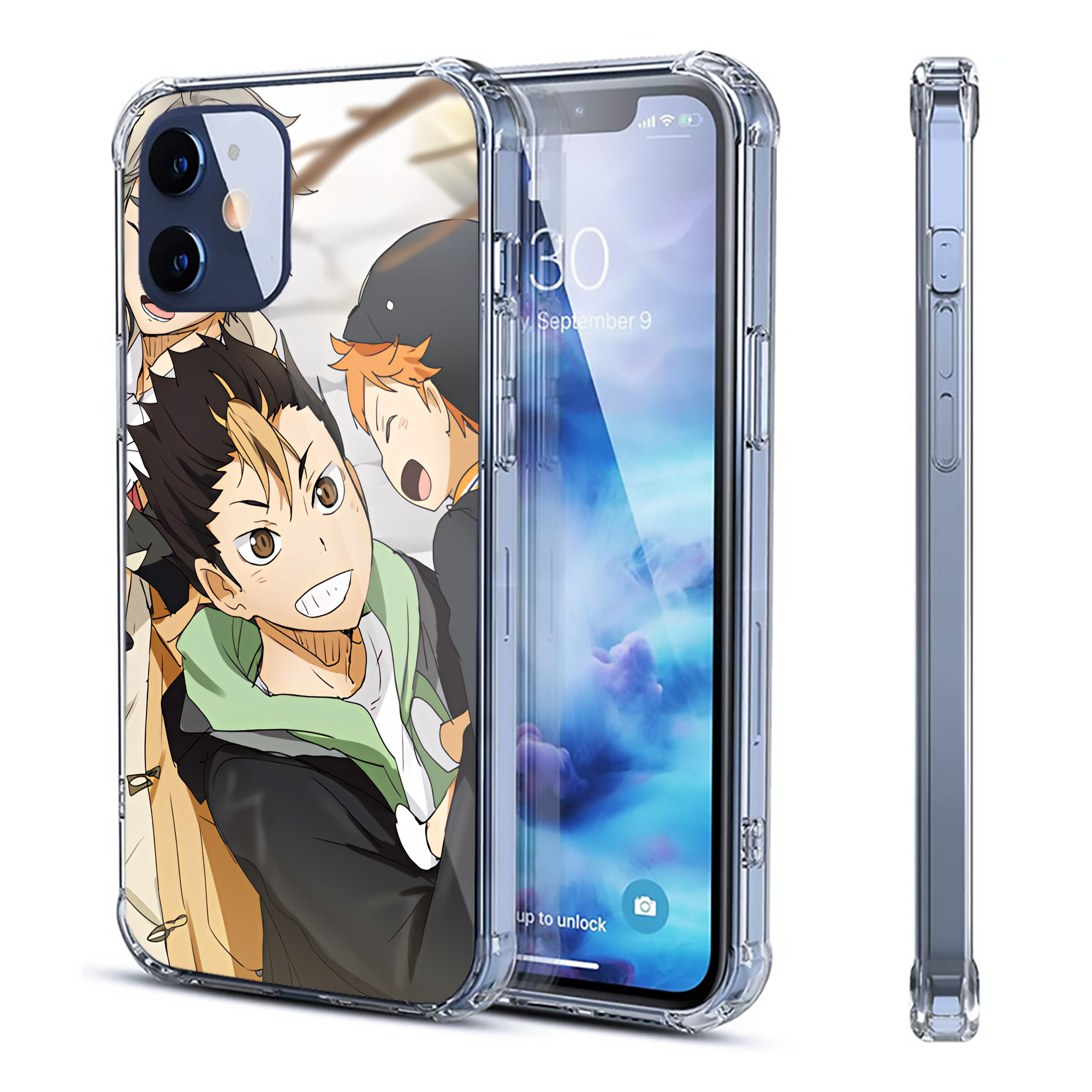 （画像用） ハイキュー!! Haikyu!! 【iPhone 12シリーズ対応】透明スマホケース（クリアソフトケース）